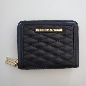 Rebecca Minkoff Quilted Wallet, Black A2